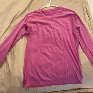 Pink lululemon swiftly tech long sleeve